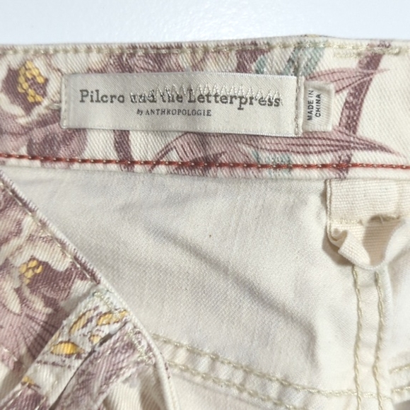 Pilcro High Rise Trouser Bootcut Printed Jeans - Picture 4 of 10